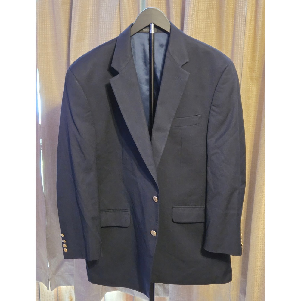 Chaps 2 Button Blazer Jacket Mensβ Size 46R Navy